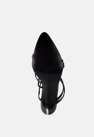 New Affair Croc Strappy High Heel Sandals