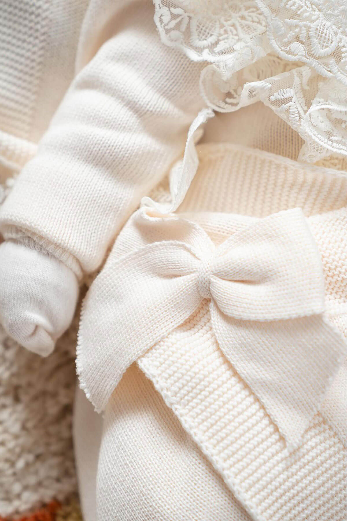 Eva Cream Newborn Knitwear Coming Home Set (5 pcs) - By Baano