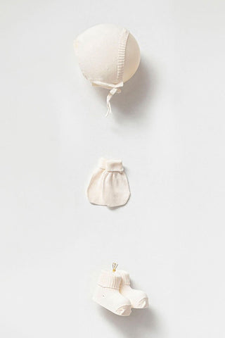 Eva Cream Newborn Knitwear Coming Home Set (5 pcs)