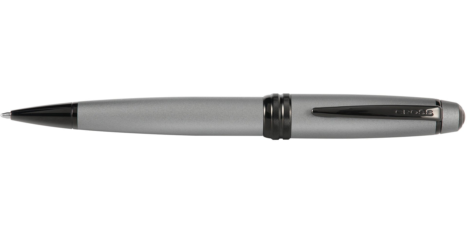 Bailey™ Matte Gray Lacquer Ballpoint Pen - By Baano