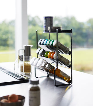 Four-Tier Slim Spice Rack - Steel - By Baano