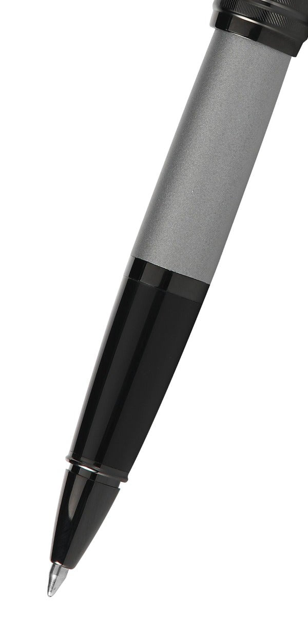 Bailey™ Matte Gray Lacquer Rollerball Pen - By Baano