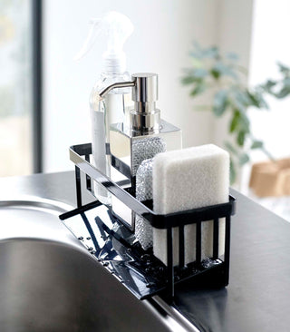 Sponge & Bottle Holder - Steel - By Baano