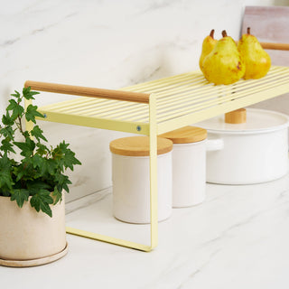 Countertop Wire Shelf - Steel + Wood - By Baano