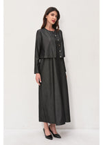 Noir Chic Two-Piece Set