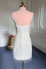 Nora Embellished Strapless Mini Dress