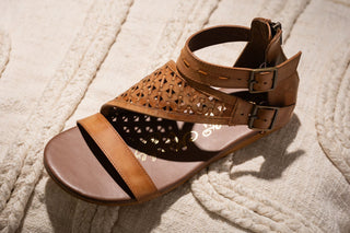 Nora Sandals in Tan Naughty Monkey