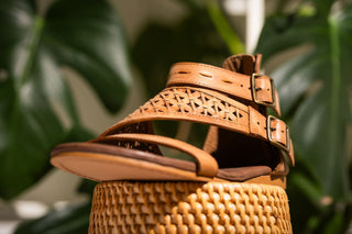 Nora Sandals in Tan Naughty Monkey