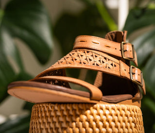 Nora Sandals in Tan Naughty Monkey