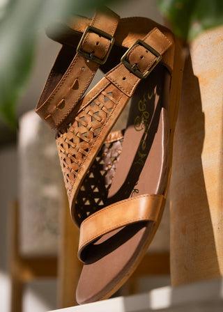 Nora Sandals in Tan Naughty Monkey