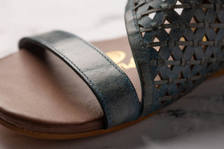 Nora Sandals in Teal Naughty Monkey