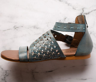Nora Sandals in Teal Naughty Monkey