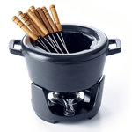 Nori Cast Iron 8-Piece Fondue Set - 2 Qt. - By Baano
