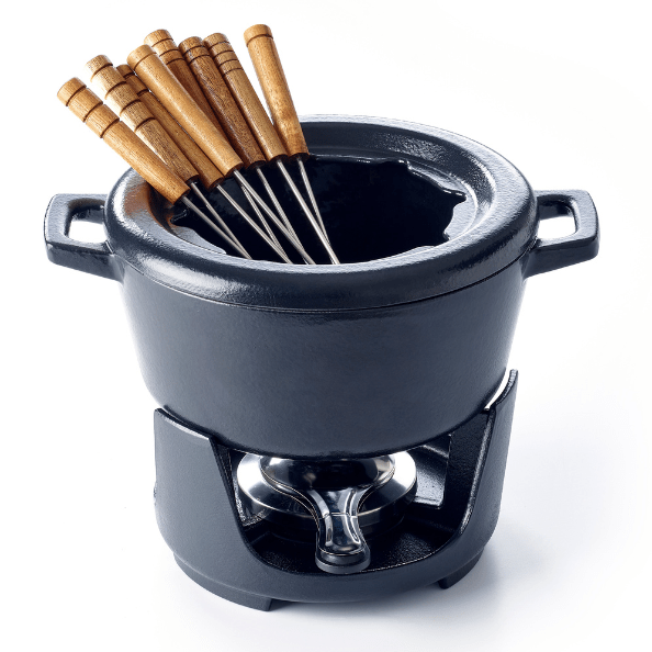 Nori Cast Iron 8-Piece Fondue Set - 2 Qt. - By Baano