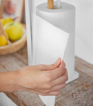 Paper Towel Holder - Steel + Wood - By Baano