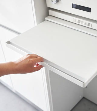 Countertop Drawer with Pull-Out Shelf - Steel - By Baano