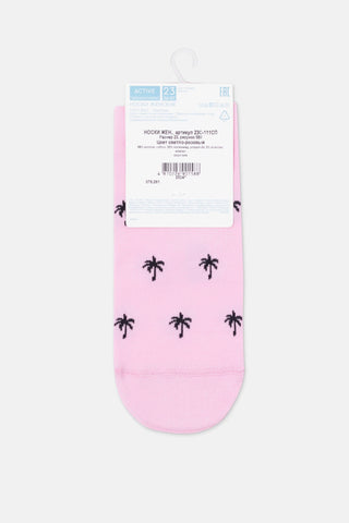 Cotton Ankle Socks Conte Active - 589 Palm Trees - By Baano