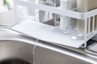 Sponge & Bottle Holder - Steel - By Baano