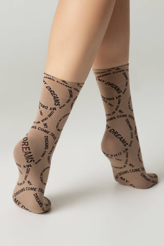 Dense Socks Conte Fantasy - Knitted "My dreams" Design - By Baano