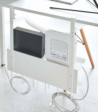 Under-Desk Cable & Router Storage Rack - Steel - By Baano