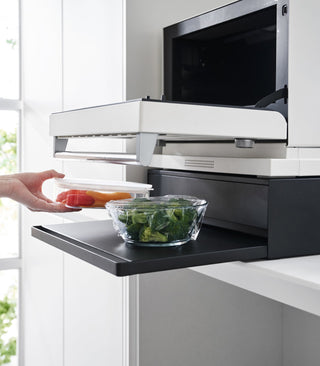 Countertop Drawer with Pull-Out Shelf - Steel - By Baano