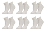 98% Organic Cotton Luxury Women's Socks 6-Pack.