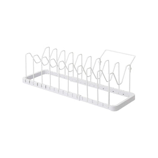 Adjustable Pot Lid Organizer - Steel - By Baano