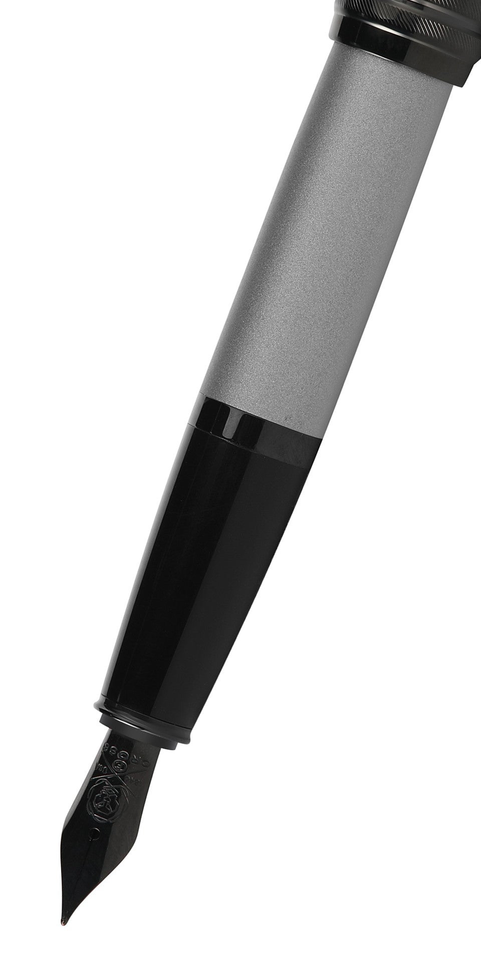 Bailey™ Matte Gray Lacquer Stainless Steel Extra-Fine Nib Fountain Pen - By Baano