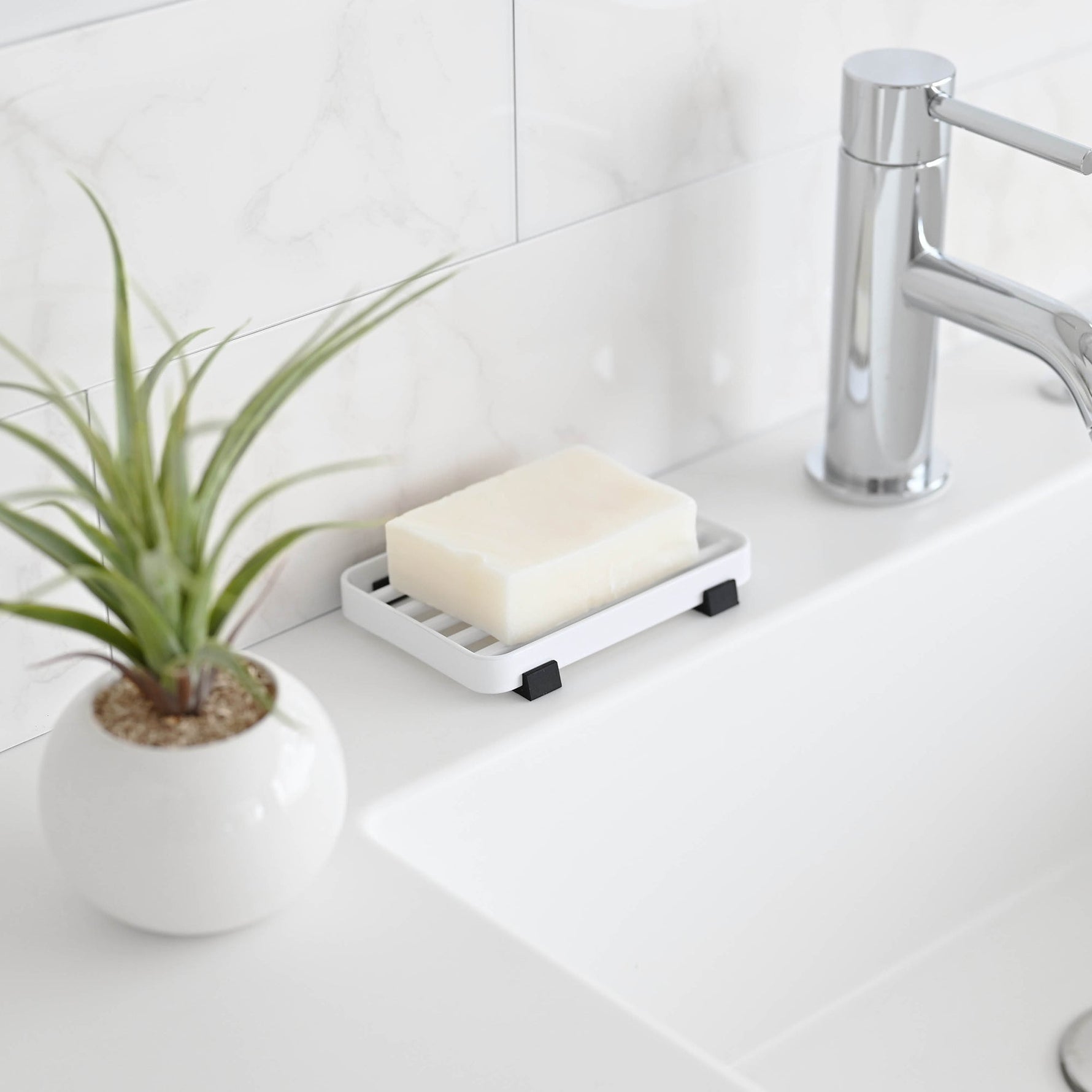 Slotted Soap Tray - Steel - By Baano