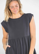 Olivia A-line Solid Midi Dress - Glamourous Grace