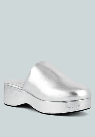 Olori Solid Platform Slip On Mules