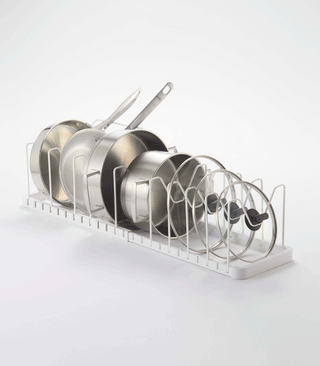 Adjustable Pot Lid Organizer - Steel - By Baano