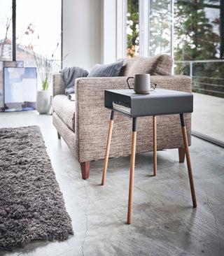 Storage Table - Tall (23" H)  - Steel + Wood - By Baano