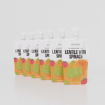 6 Pack of Organic Lentils with Spinach