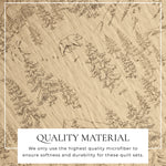 3 Piece Lodge Printed Quilt - Moonlight Ridge