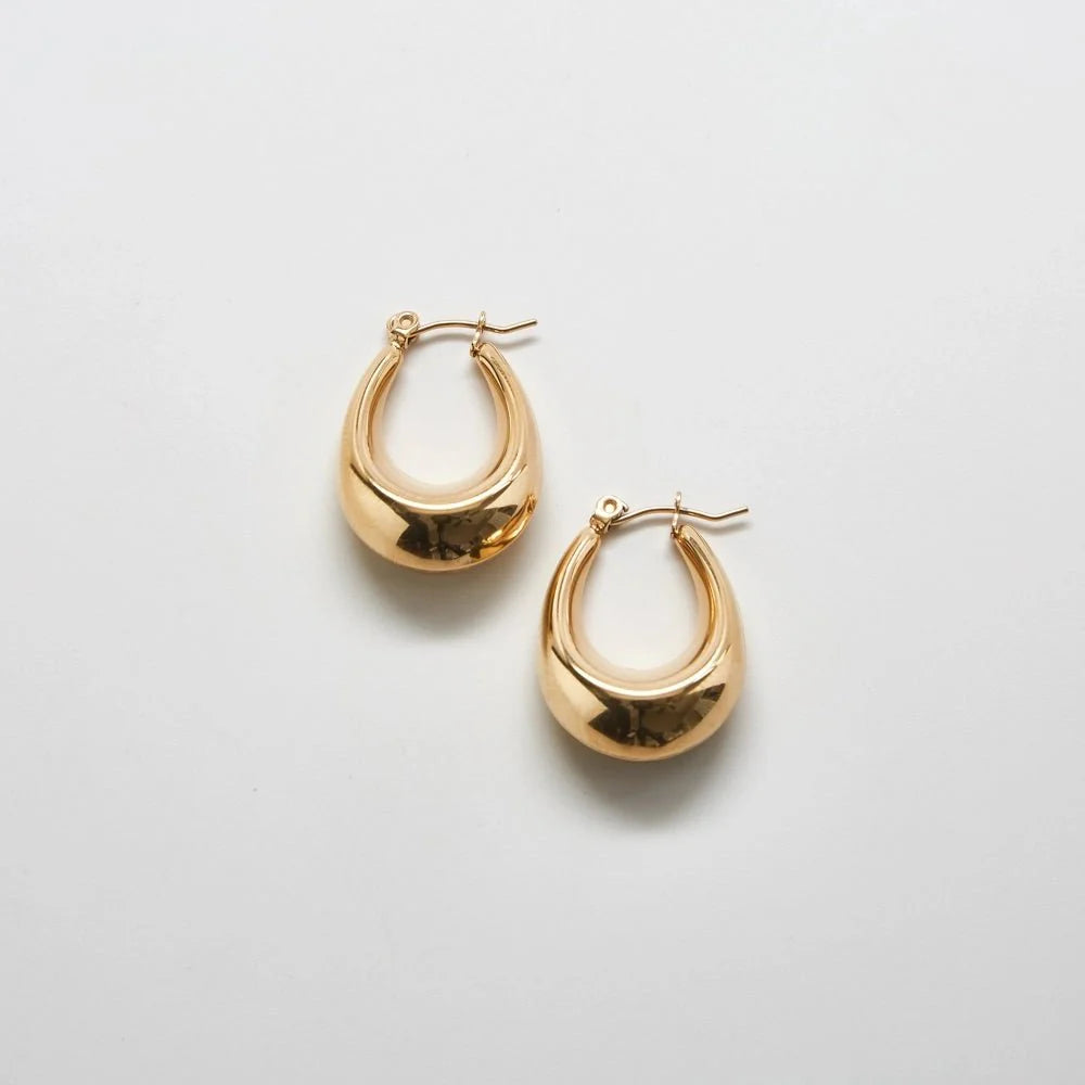 Oval Hoop Earrings