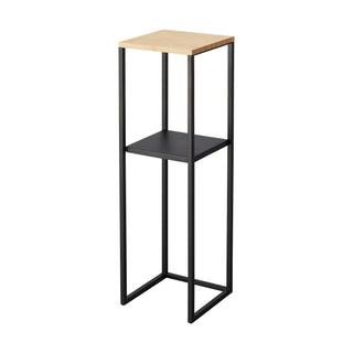 Two-Tier Display & Storage Shelf (31.5" H)  - Steel + Wood - By Baano