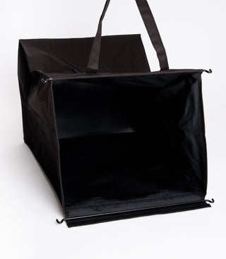 Laundry Hamper with Cotton Liner - Two Sizes - Steel + Cotton - By Baano