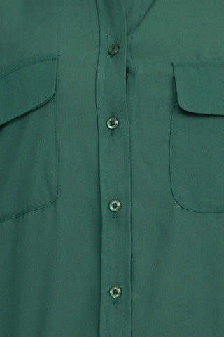 M Magaschoni Collar Neck Long Sleeves Front Button Detail Top - Glamourous Grace