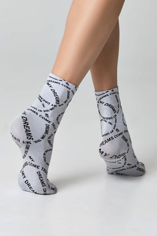 Dense Socks Conte Fantasy - Knitted "My dreams" Design - By Baano