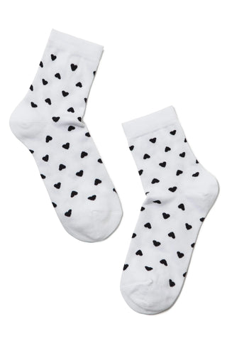 Conte Cotton Socks Classic - 143 Hearts - By Baano