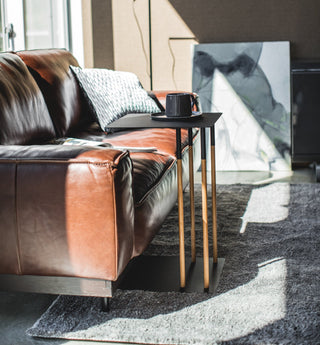 C Side Table (22" H)  - Steel + Wood - By Baano