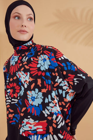 Woven Black Burkini Modest Swimwear M2313 - By Baano