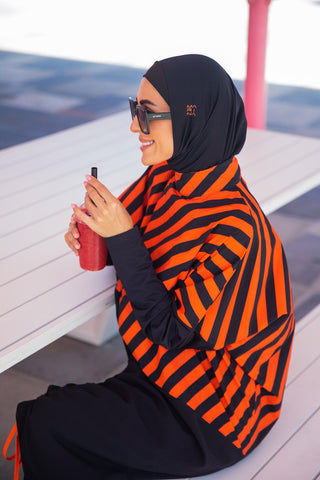 Woven Black Burkini Modest Swimwear M2307 - By Baano