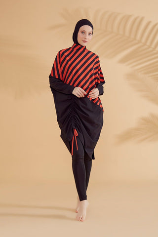 Woven Black Burkini Modest Swimwear M2307 - By Baano