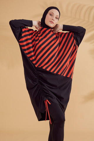 Woven Black Burkini Modest Swimwear M2307 - By Baano