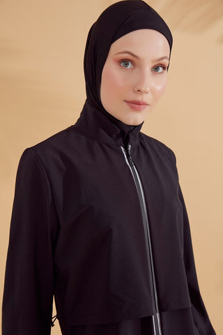 Woven Black Burkini Modest Swimwear M2314 - By Baano