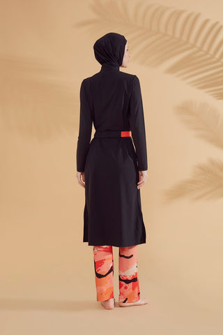Woven Black Burkini Modest Swimwear M2311 - By Baano