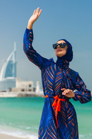 Woven Navy Burkini Modest Swimwear M2305 - By Baano