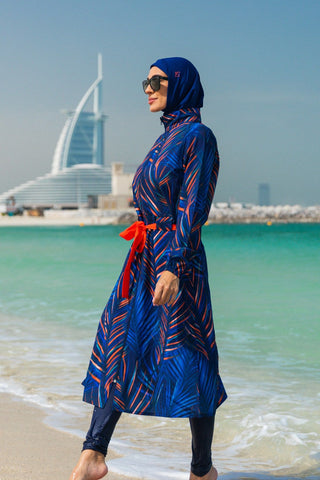 Woven Navy Burkini Modest Swimwear M2305 - By Baano